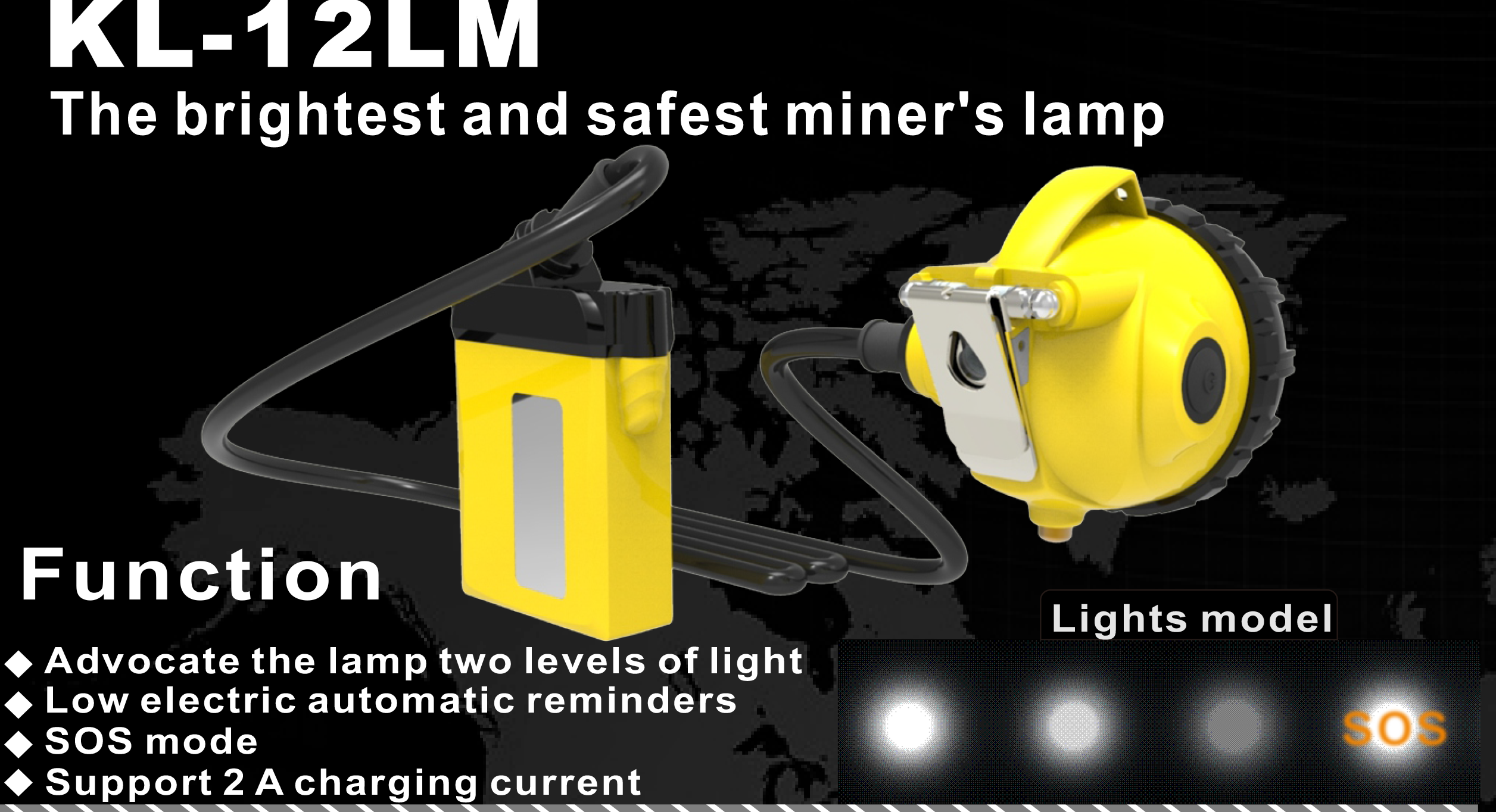 KL12LM Super bright 25000lux led cap lamp underground mining