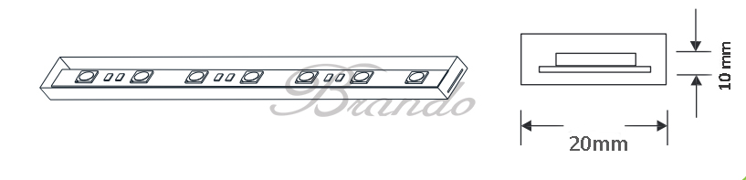 BO-SL60-36V(A) DC Epistar 5050 flexible LED strip light for mining