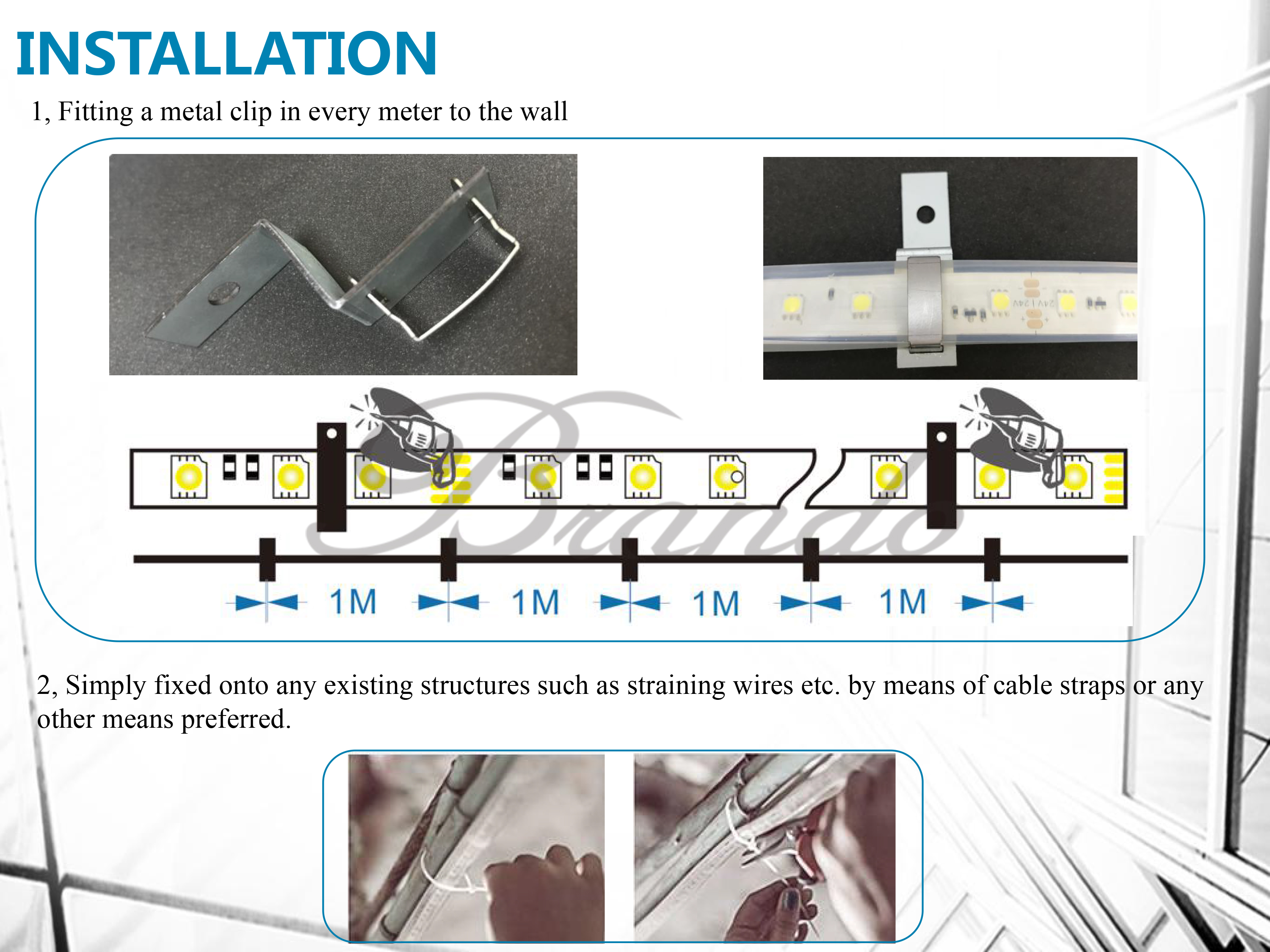 BO-SL60-36V(A) DC Epistar 5050 flexible LED strip light for mining