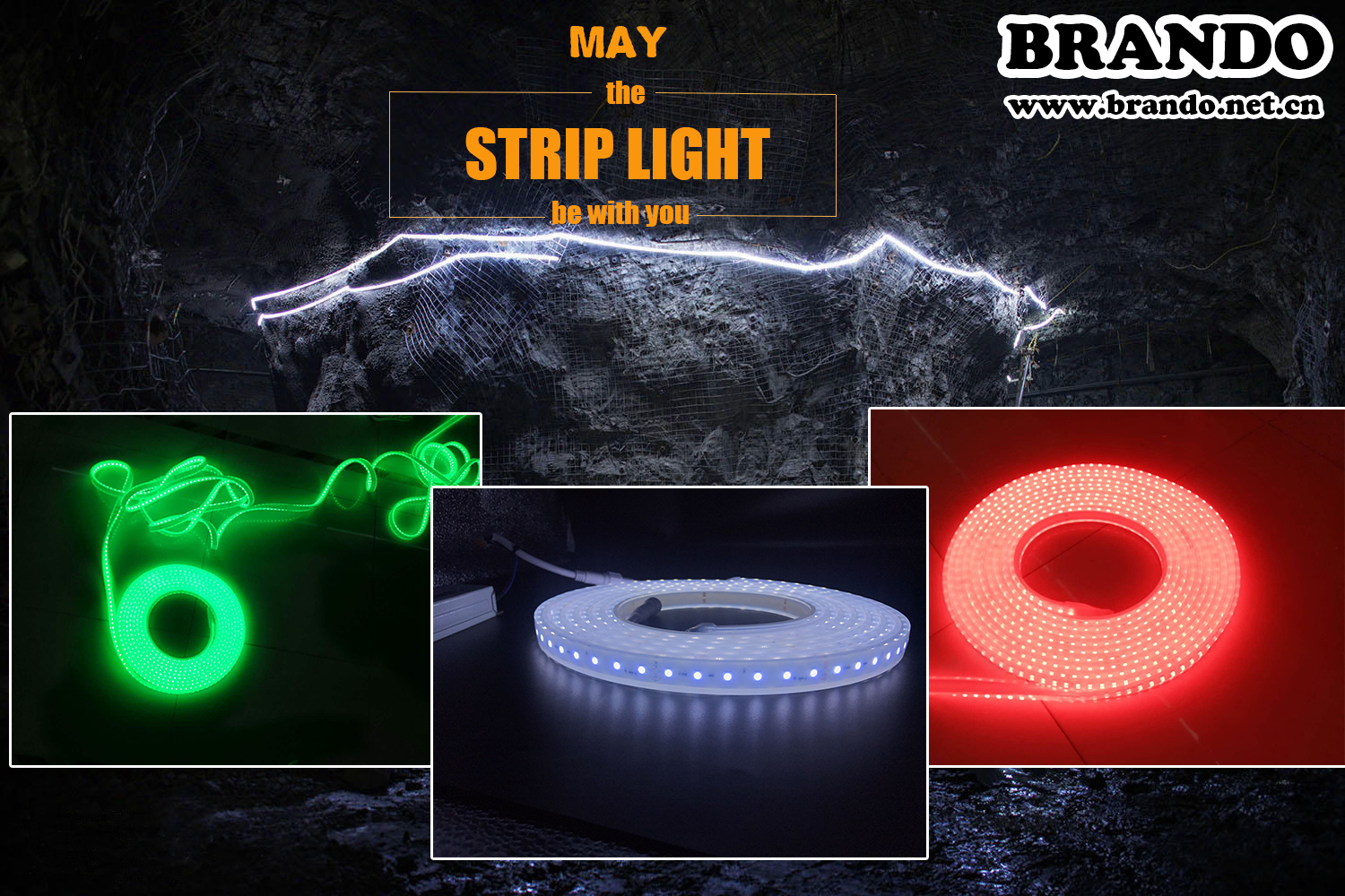 Colorful RGB flexible led strip with SMD 5050