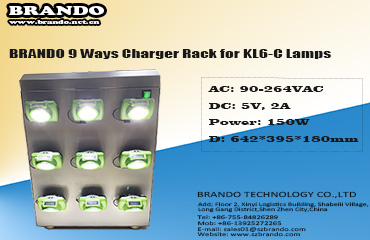 BRANDO cordless lamp charging rack