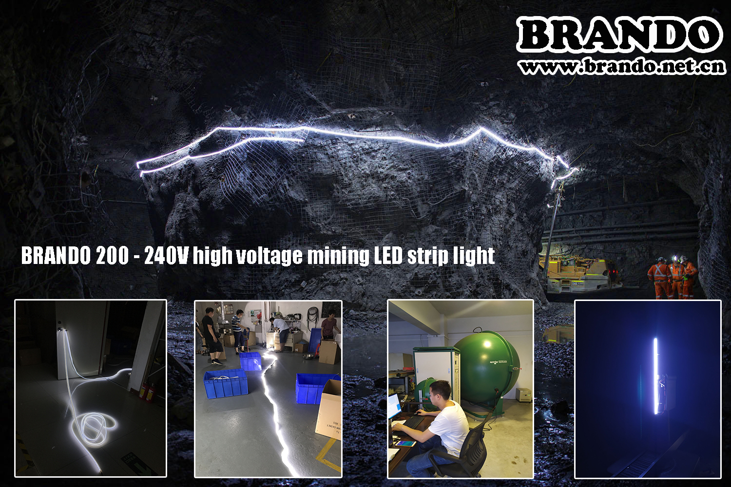 BRANDO BO-SL60-110V(A) High Voltage Mining Strip Light