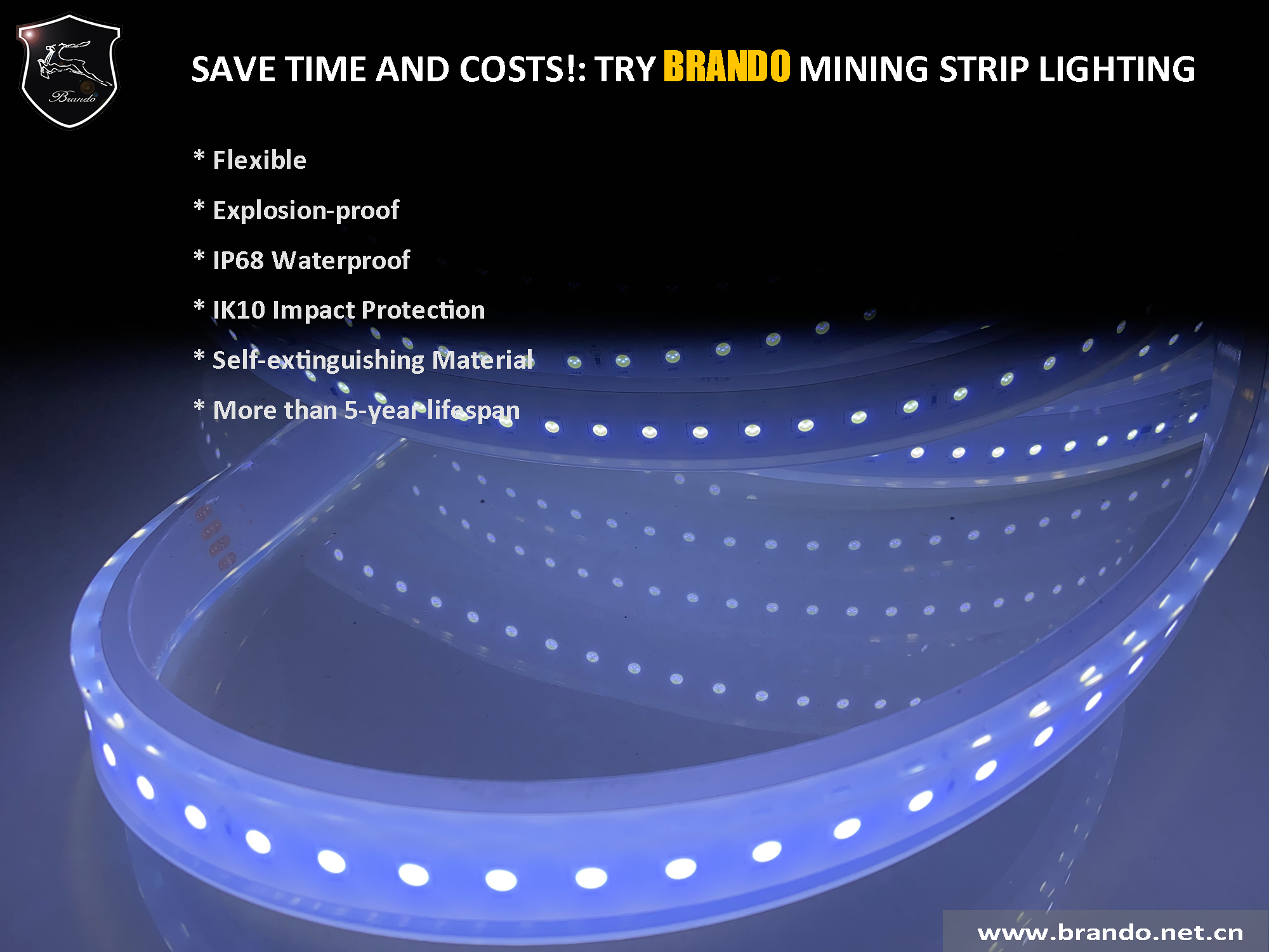 TRY BRANDO LED MINING STRIP LIGHTING